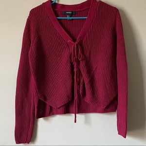 Maroon / red sweater shirt